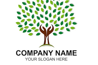 create graceful and fantastic tree service logo design