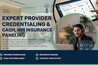 manage provider credentialing, caqh, npi insurance paneling
