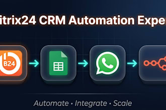 set up bitrix24 CRM automation with google sheets whatsapp and n8n