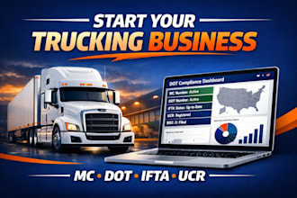 register trucking company, mc dot authority, ucr, ifta and boc 3 filing