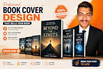 design a professional KDP book cover and planner cover
