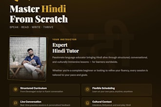 teach you hindi one on one online
