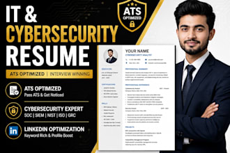 write ats friendly cyber security and IT security resume