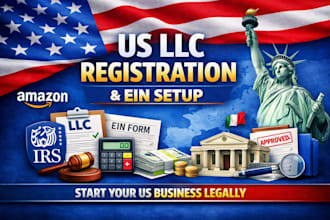 do US llc registration and ein setup for US and non US residents