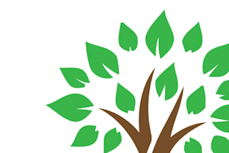 a professional modern tree logo