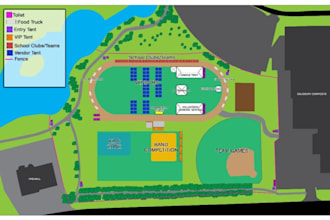 design professional event maps, festival layouts and site plans