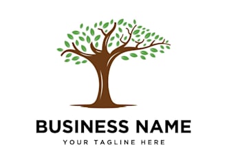 design unique tree service company logo