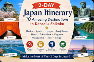 create a detailed around osaka travel plan