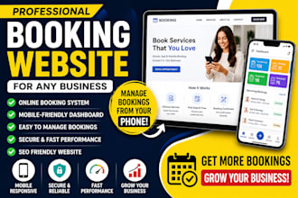 build a professional booking website online appointment and reservation system