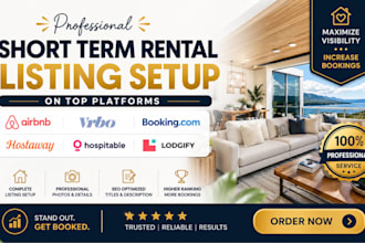 setup listing on airbnb vrbo booking com hostaway hospitable lodgify hospitable