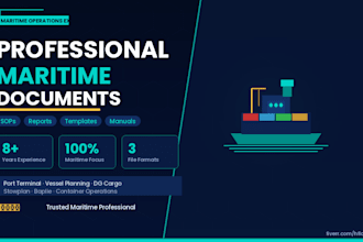 create professional maritime operations documents and sops