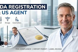 fda registration import permit for food, drug cosmetics in USA, fda label review