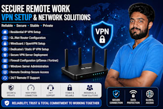 set up openvpn, resi IP and travel router for remote work