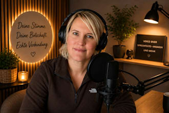 record a calm and clear german voice over