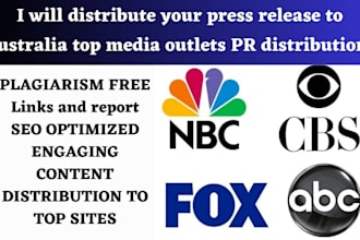 distribute your press release to australia top media outlets PR distribution
