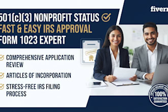 prepare your irs form 1023 or 1023ez for 501c3 nonprofit tax exemption