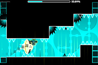 complete all the main levels in the geometry dash