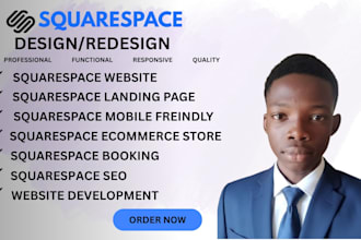 design, redesign, edit squarespace website and squarespace development