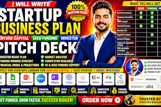 write startup business plan venture capital seed funding investor pitch deck