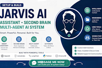 set up jarvis ai assistant agent, second brain, multi agent jarvis ai in coding