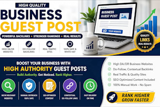 publish a business guest post with business backlinks