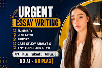 do urgent essay writing as an essay writer