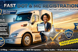 provide expert dot and mc number registration and trucking compliance