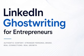 ghostwrite linkedin posts and articles for entrepreneurs