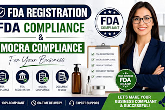 fda registration, fda compliance and mocra for your business