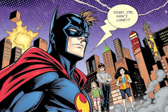 comic book illustration, comic graphic