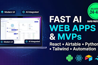 build a fast react website or ai web app
