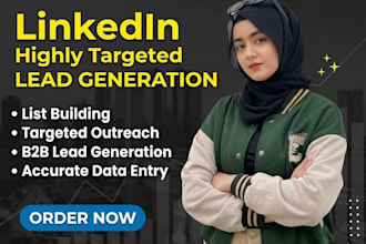 do b2b lead generation and web research for any industry