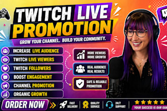 do twitch promotion, twitch live viewers, channel growth,twitch affiliate boost