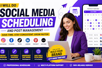 do social media schedule posting via instagram facebook tiktok content planner
