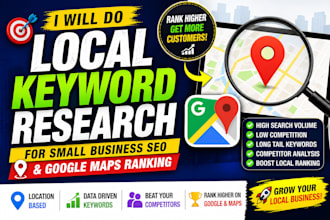 do local keyword research for small business SEO