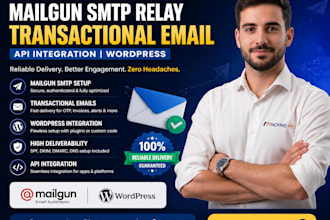 setup mailgun smtp relay transactional email api integration wordpress