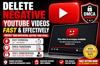 delete harmful or negative videos from youtube within 48 hours