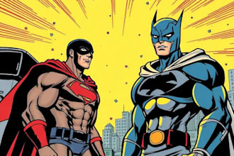 comic book illustration with comic book illustrator