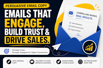 write persuasive email copy for campaigns and sales funnels
