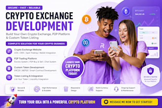 build cryptocurrency exchange website p2p trading platform and token listing