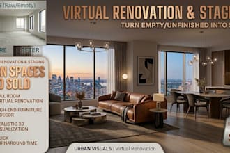 perform virtual renovation and virtual home staging