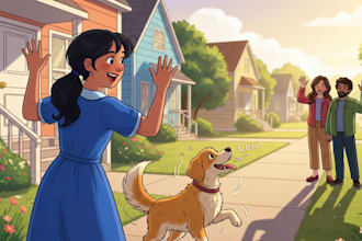 children story book illustration and children kids story book illustration