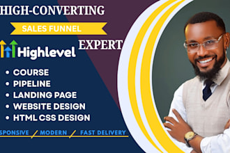 create a gohighlevel web design and funnel building