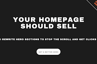 rewrite your homepage hero section to convert visitors