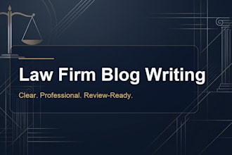write SEO blog content for law firms and attorney websites