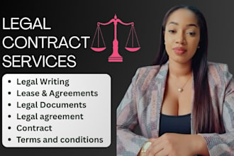 expertly review and draft legal contracts and agreements