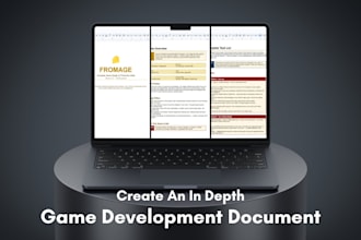 create an in depth game development document