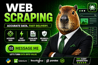 do web scraping or data extraction