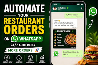 create whatsapp chatbot for restaurant business