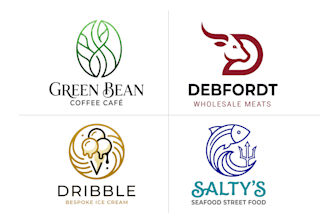 design a modern food, restaurant, coffee shop or beverage logo